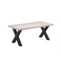 Table de salle &agrave; manger contemporaine ch&ecirc;ne clair Dorine