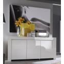 Buffet/bahut design laqu&eacute; blanc 160 cm Twist
