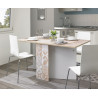 Table pliante scandinave chêne/blanc Viola