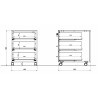 Caisson de bureau moderne Monza