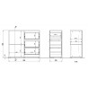 Meuble de rangement moderne blanc Suzana