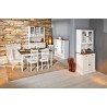Chaise style campagne en pin massif blanc (lot de 2) Radja