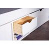 Lit enfant contemporain en pin massif blanc Miami