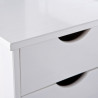 Lit enfant contemporain en pin massif blanc Miami