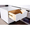 Lit enfant contemporain en pin massif blanc Miami