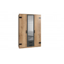 Armoire enfant industrielle 135 cm ch&ecirc;ne/anthracite Scotland