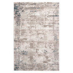 Tapis vintage avec effet 3D taupe rectangle Burundi