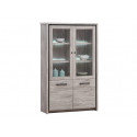 Vitrine contemporaine ch&ecirc;ne gris Oliviera