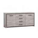 Buffet/bahut contemporain ch&ecirc;ne gris Oliviera
