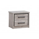 Chevet contemporain ch&ecirc;ne gris Oliviera