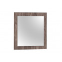 Miroir carr&eacute; contemporain coloris marron Maxime
