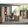 Armoire de bureau contemporaine 90 cm chêne doré Balto
