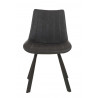 Chaise de salle à manger moderne en PU gris (lot de 4) Helley