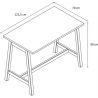 Bureau haute de réunion scandinave H 90 cm Lauren