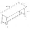 Bureau haute de réunion scandinave H 90 cm Lauren