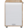 Caisson de bureau à rideau mobile H 65 cm Argo