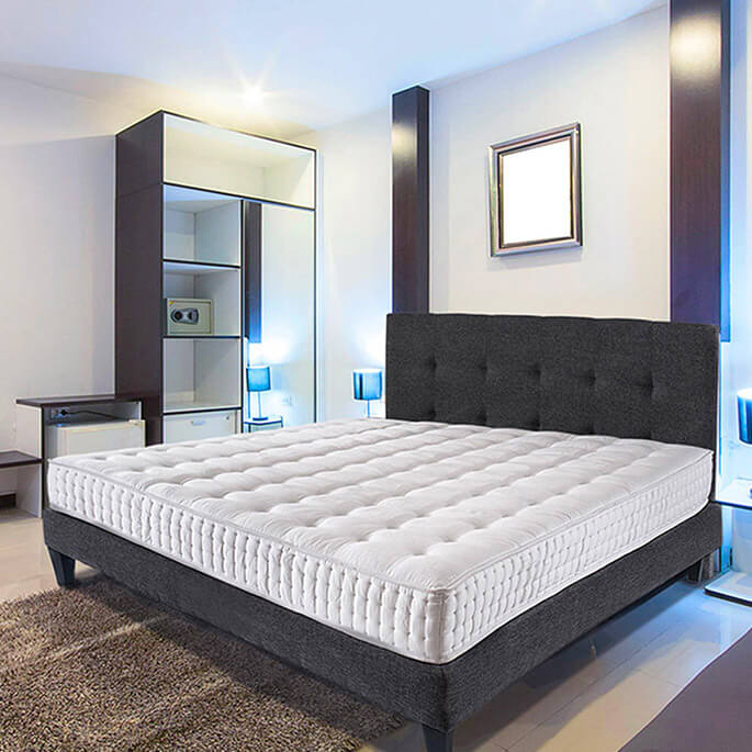 Matelas en mousse haute résilience à mémoire de forme, accueil moelleux