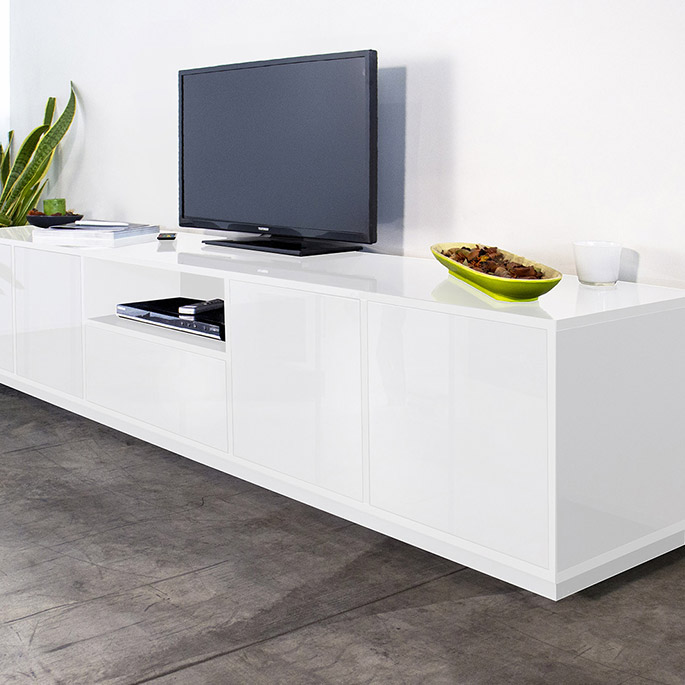 Meuble TV moderne 220 cm